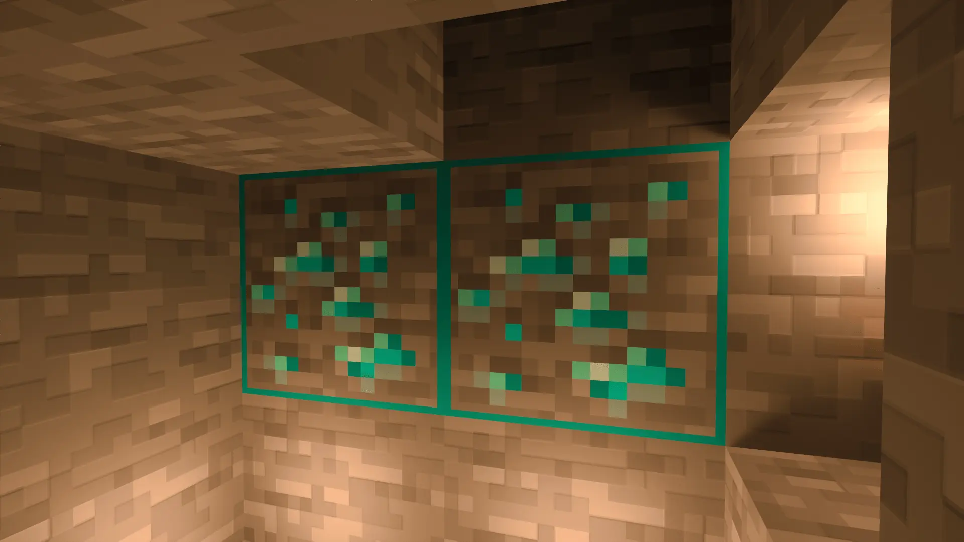 Minecraft Outlined Ore – Texture Pack screenshot