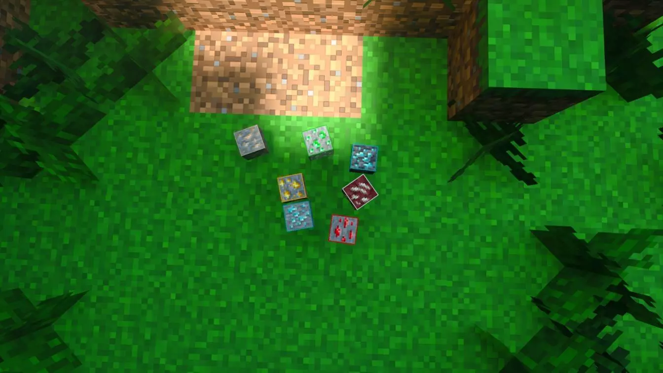 Minecraft Outlined Ore – Texture Pack screenshot