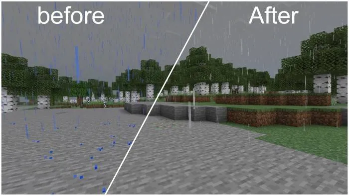 Realistic Rain pack | Better Rain – Texture Pack screenshot