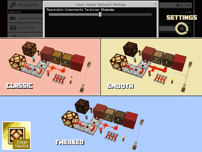 Clear Vanilla Resource Pack screenshot