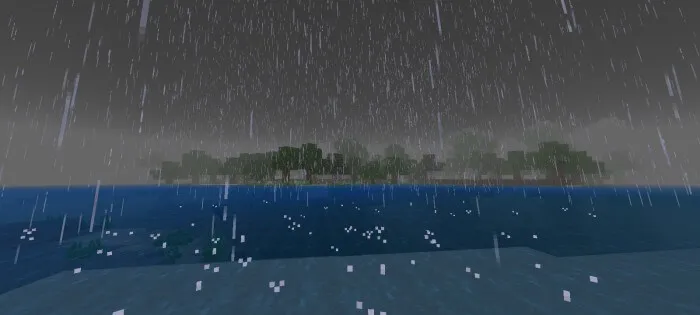 Better Rain MCPE Addon / Texture Pack screenshot