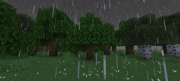 Better Rain MCPE Addon / Texture Pack screenshot