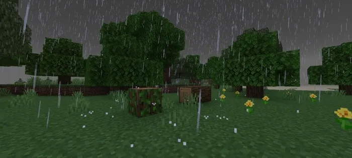 Better Rain MCPE Addon / Texture Pack screenshot