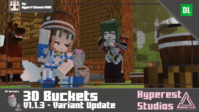 3D Buckets – Texture Pack thumbnail
