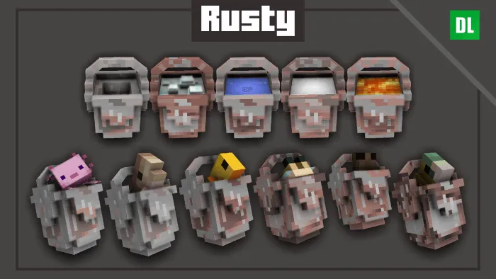 3D Buckets – Texture Pack screenshot