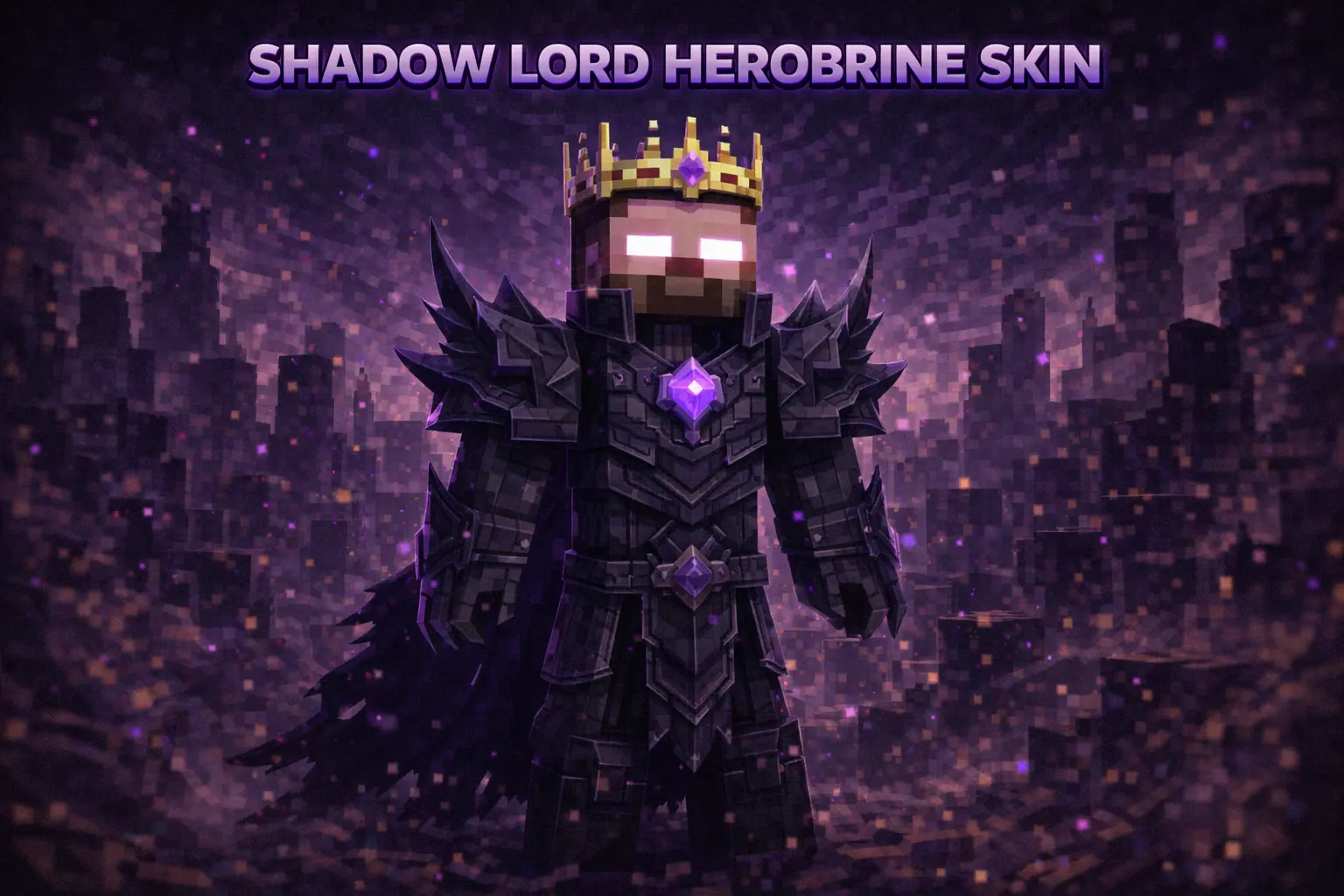 Shadow lord Herobrine Skin thumbnail