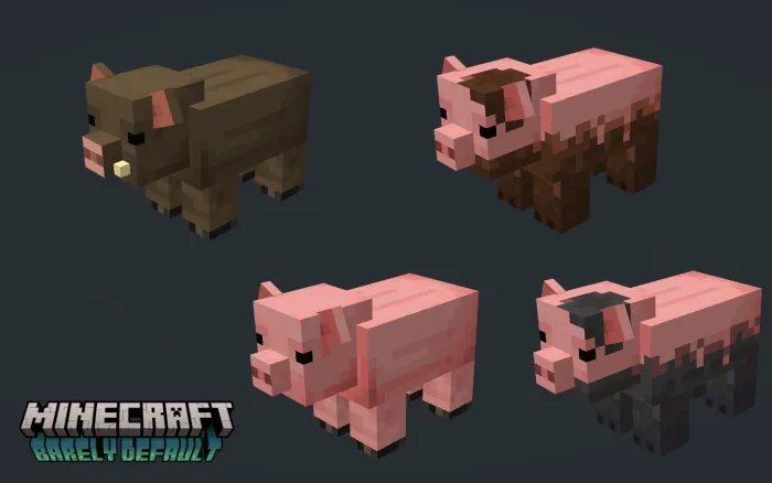 Barely Default - Pigs Addon / Texture Pack screenshot