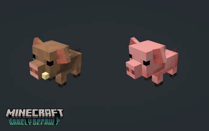 Barely Default - Pigs Addon / Texture Pack screenshot