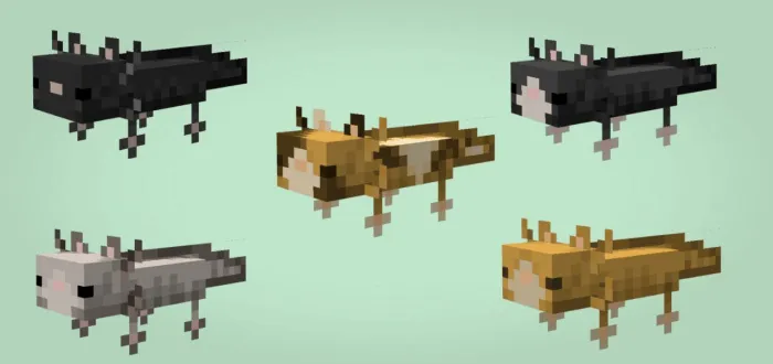 Minimito's Axolotls Addon / Texture Pack screenshot