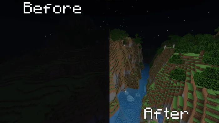 FullBright - Night Vision Shader for RenderDragon screenshot