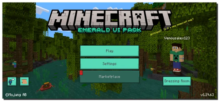 Emerald UI Pack – Texture Pack screenshot