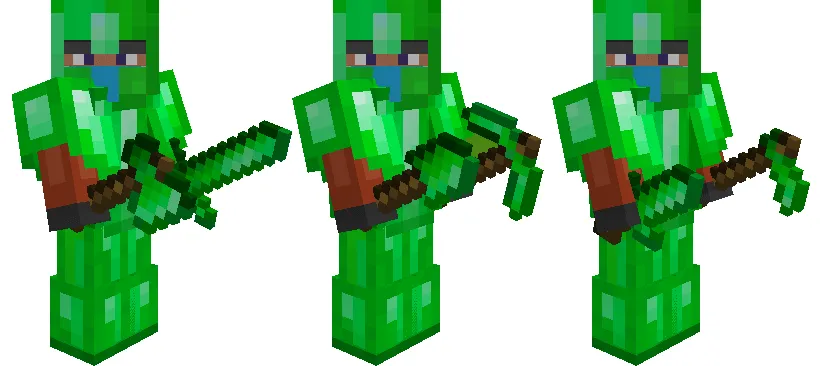 Emerald Armor, Tools and Dagger Addon screenshot