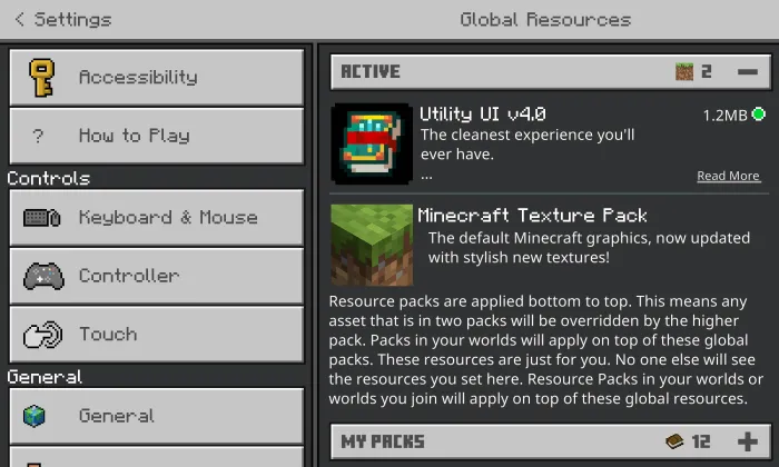 Utility UI – Texture Pack screenshot