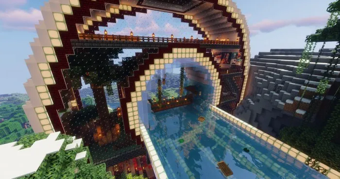 Futuristic House Mountain Map screenshot