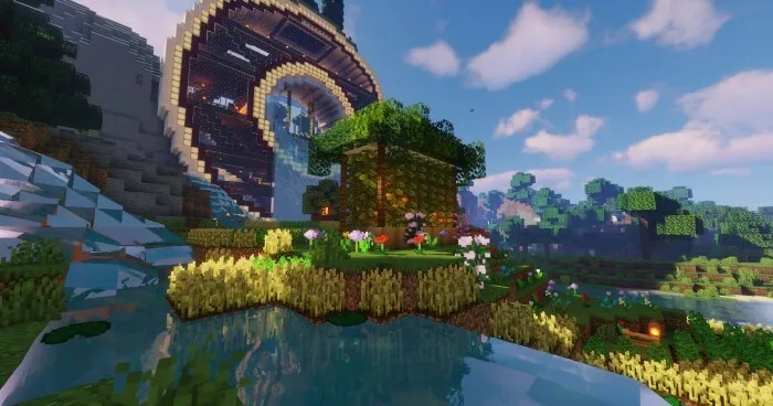 Futuristic House Mountain Map screenshot