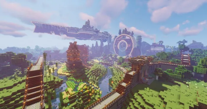 Futuristic House Mountain Map screenshot