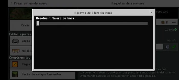 Item On Back Addon / Texture Pack screenshot