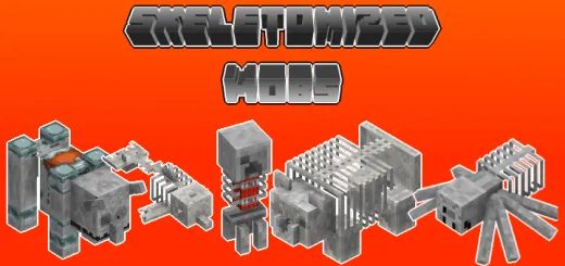 Skeletonized Mobs Resource Pack Addon / Texture Pack thumbnail