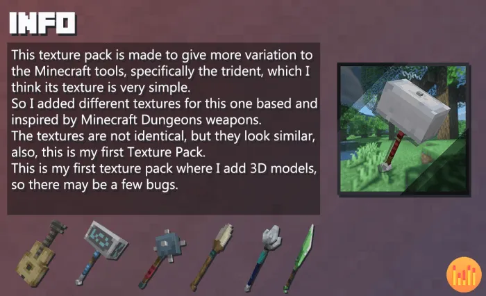 Custom 3D Trident Textures screenshot