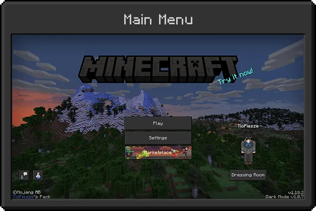 Dark Mode – Texture Pack screenshot