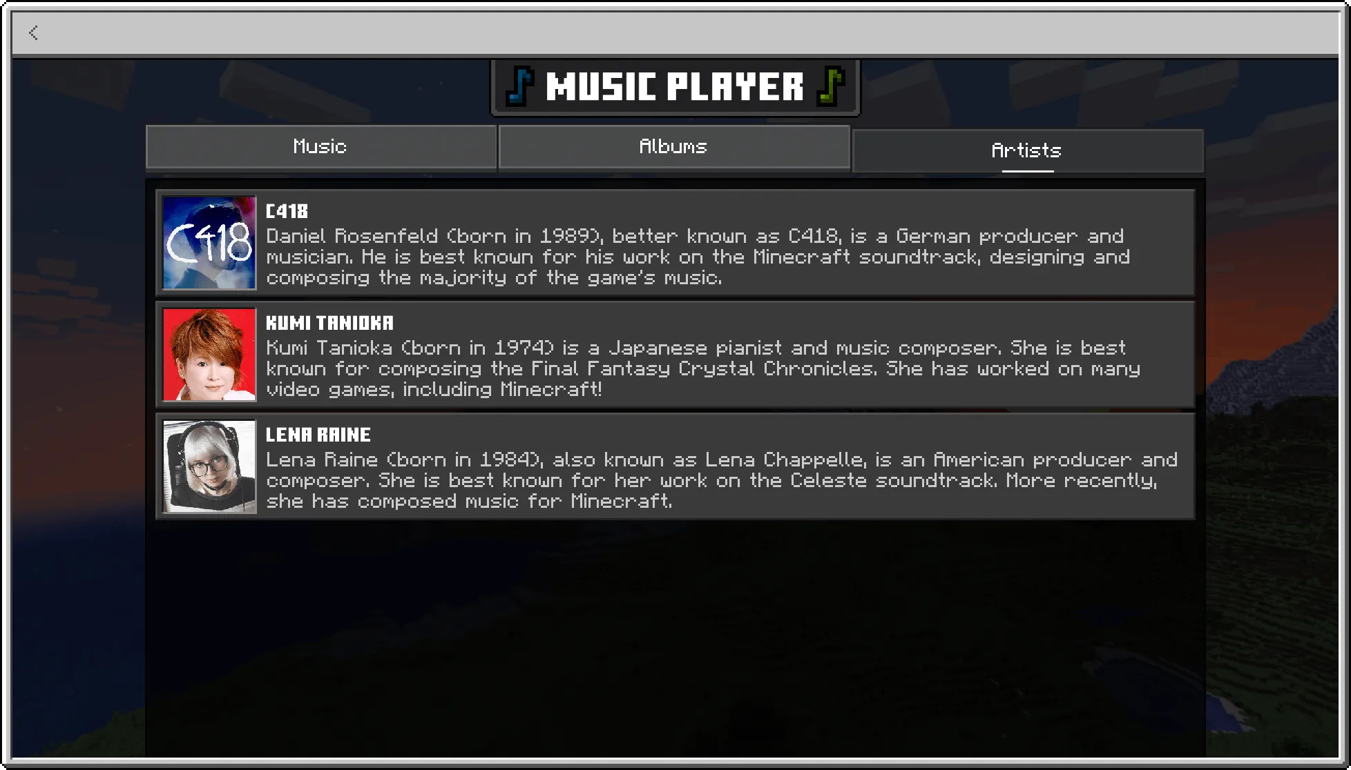 Music Player Addon / Texture Pack screenshot