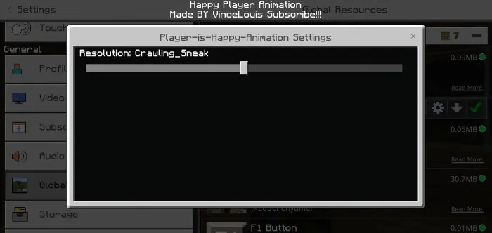 Player Is Happy Animation – Addon / Texture Pack screenshot