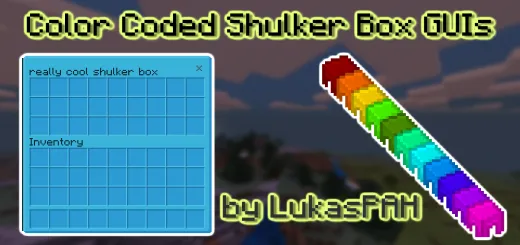 Color Coded Shulker Box GUI Resource Pack – Addon / Texture Pack thumbnail