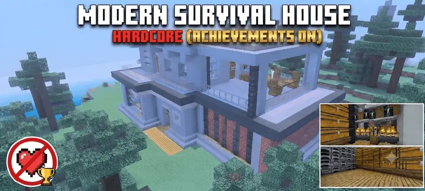 Modern Survival House - Hardcore Map thumbnail