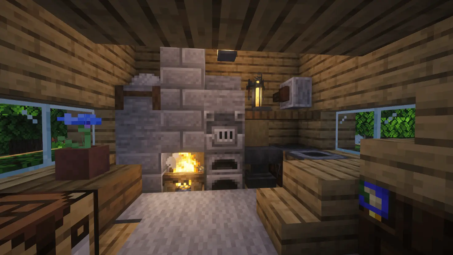 Simple Flower Forest Starter House Map screenshot