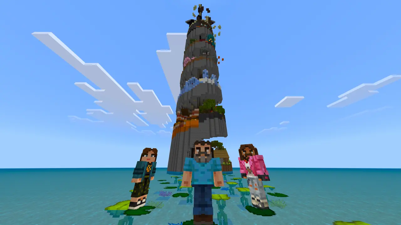 Biome Spiral Parkour Map screenshot