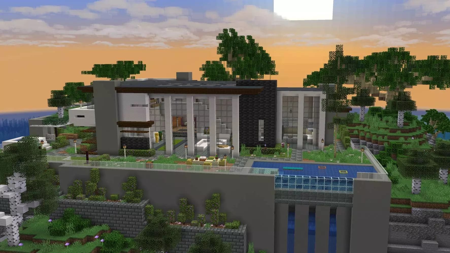 Modern Mansion (Achievements On) Map screenshot