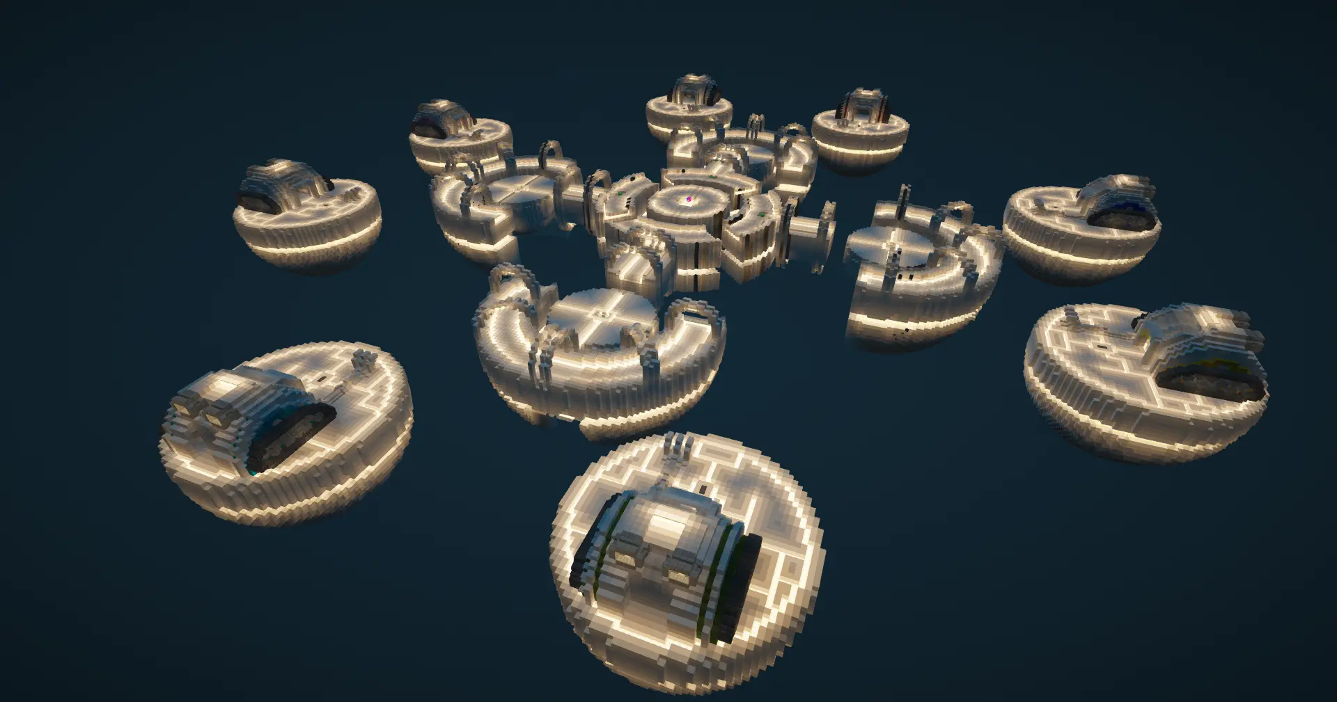 Enhanced Bed Wars - Arena #2 (functional) Map screenshot