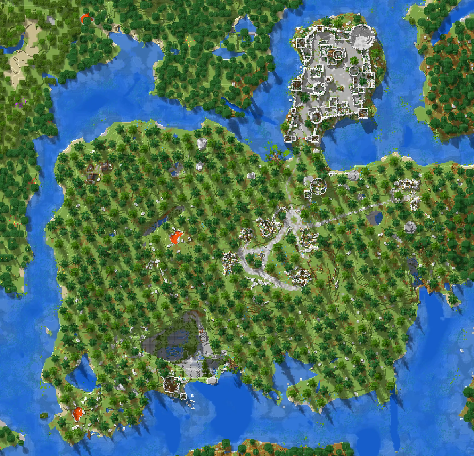Medieval / Fantasy Castle Ruins Map screenshot