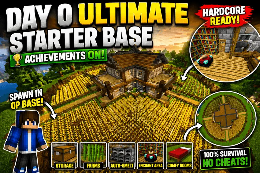Ultimate Survival base Hardcore Map thumbnail