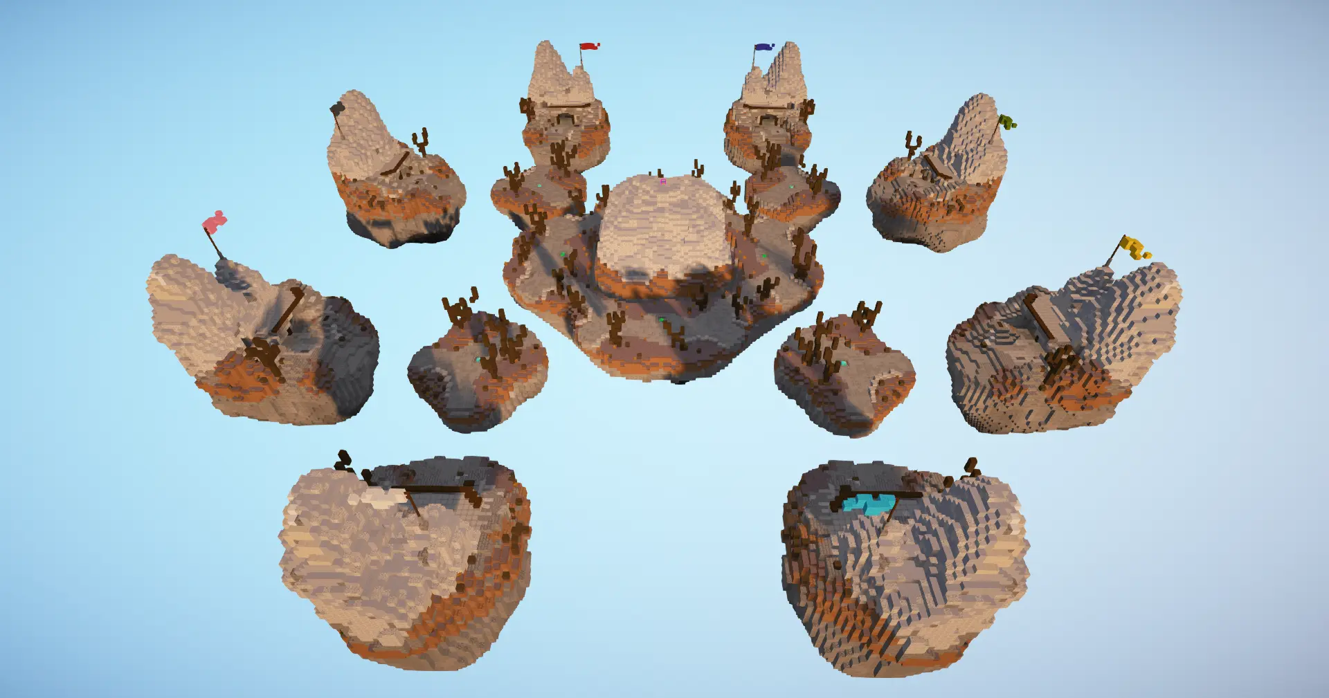 enhanced bed wars arena 1 map screenshot