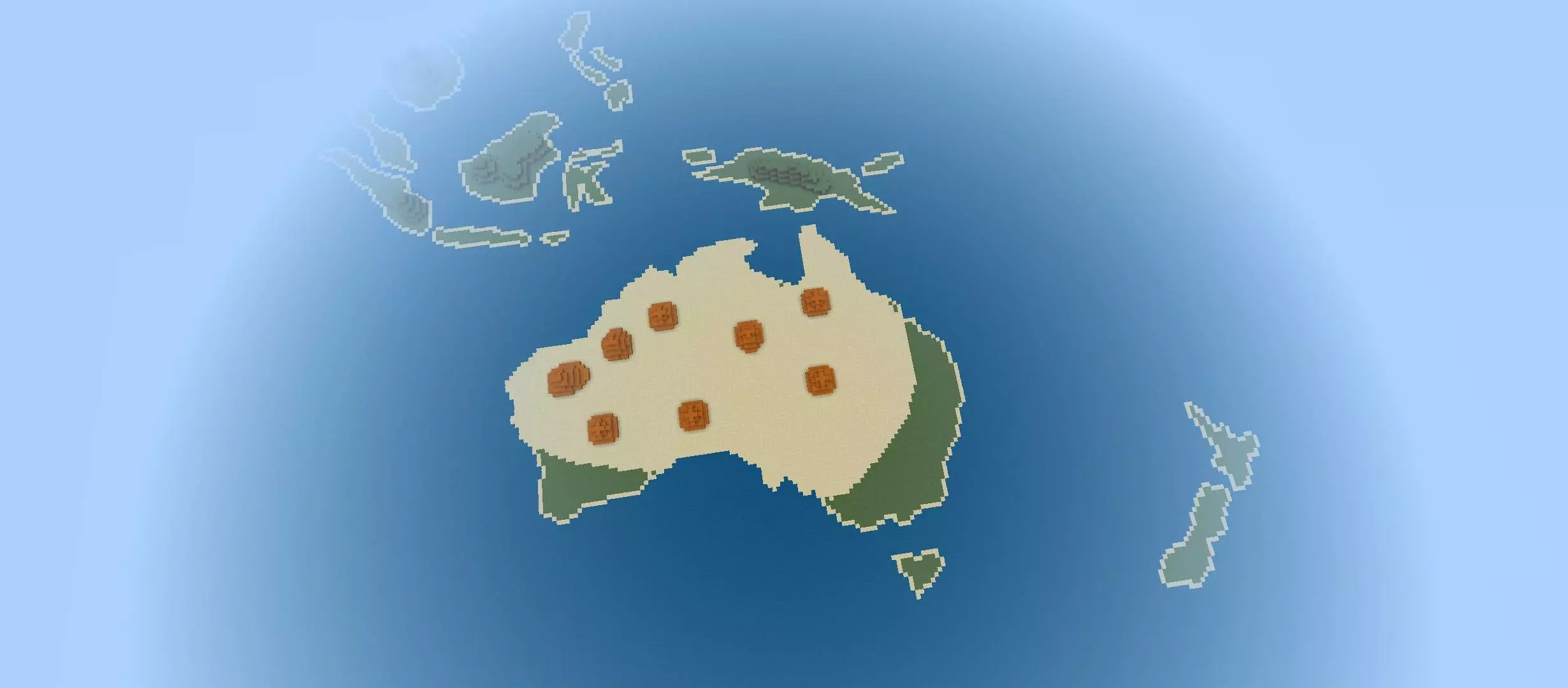 earth map for bedrock edition map screenshot