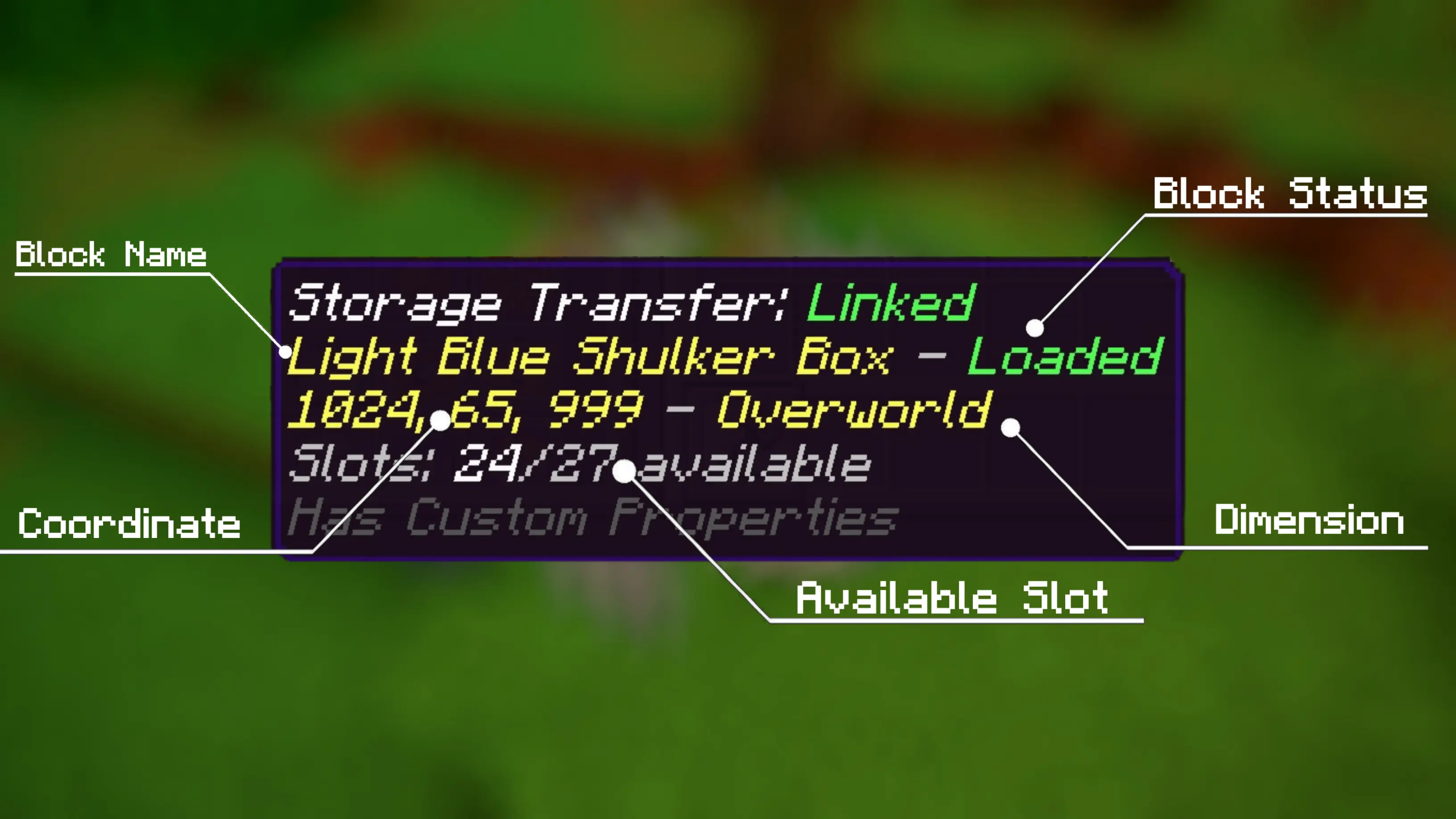 storage transfer addon screenshot