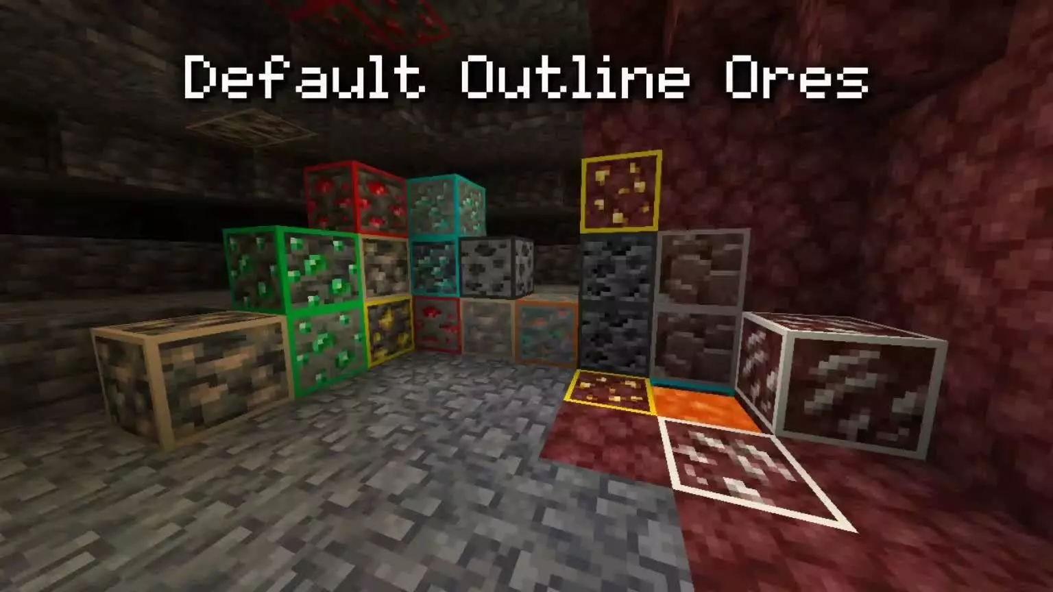 better outline ores addon texture pack screenshot