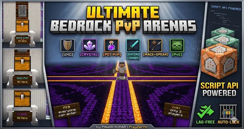 ultimate bedrock pvp arenas map thumbnail