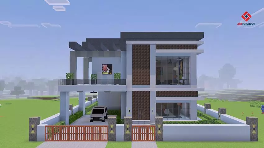 modern house 5 with furnitures map thumbnail