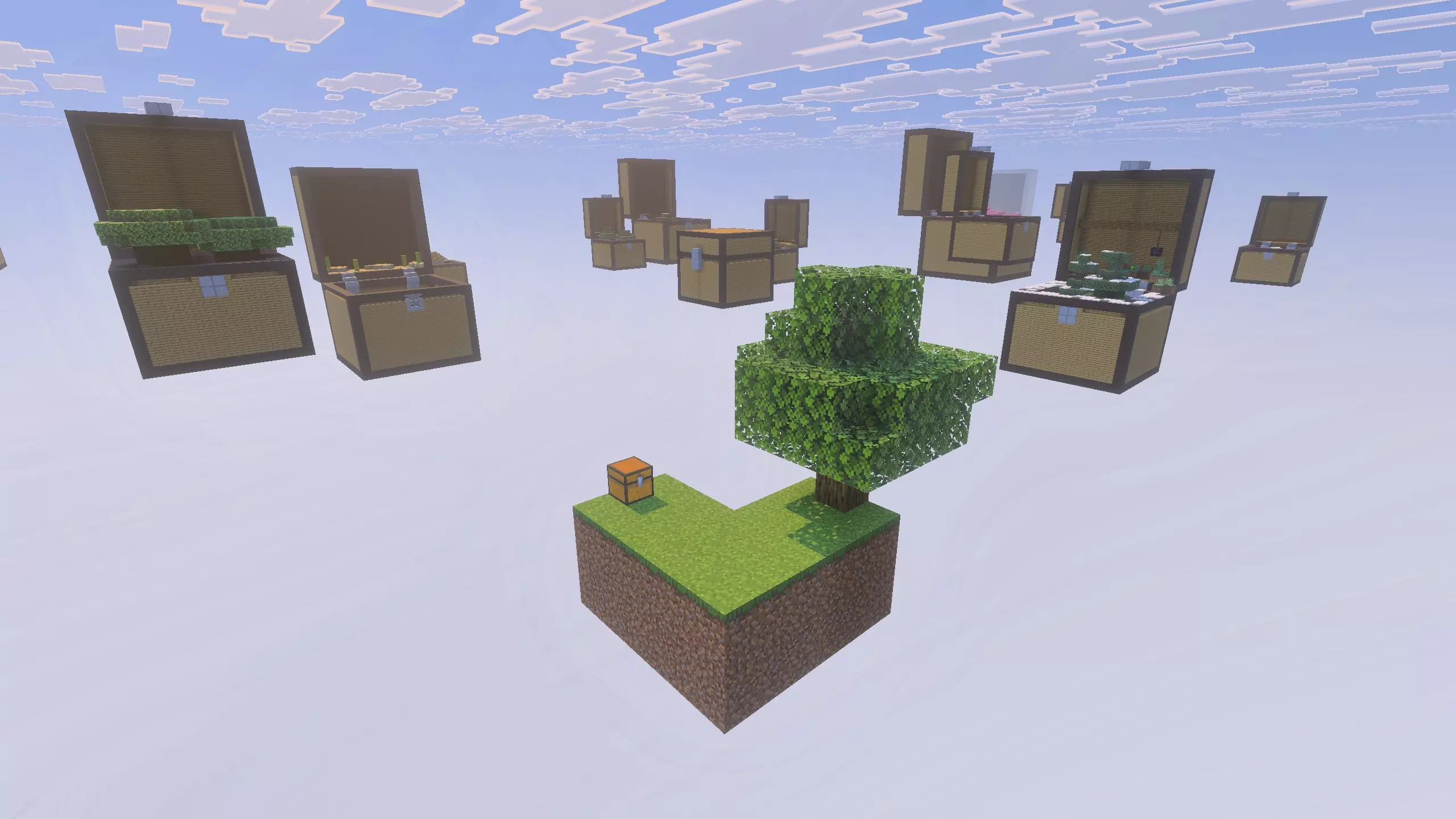 skyblock chest challenge map screenshot