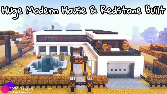 huge modern house redstone built map thumbnail