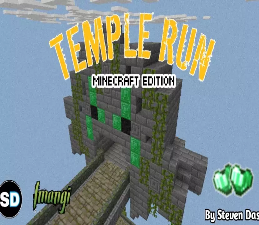 temple run minecraft edition map thumbnail