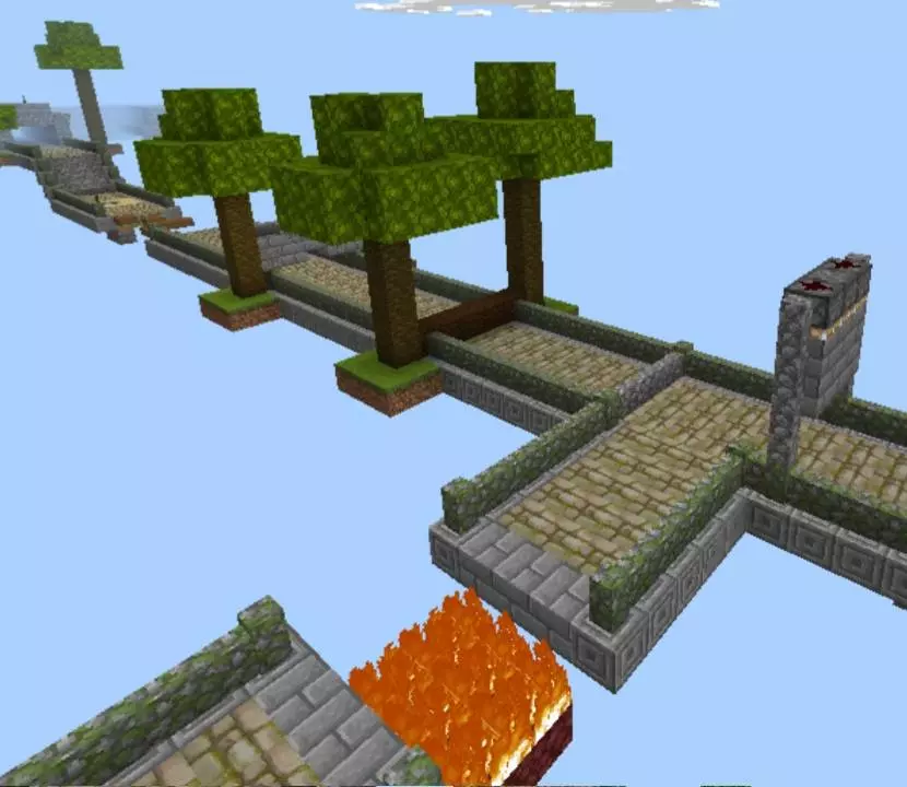 temple run minecraft edition map screenshot