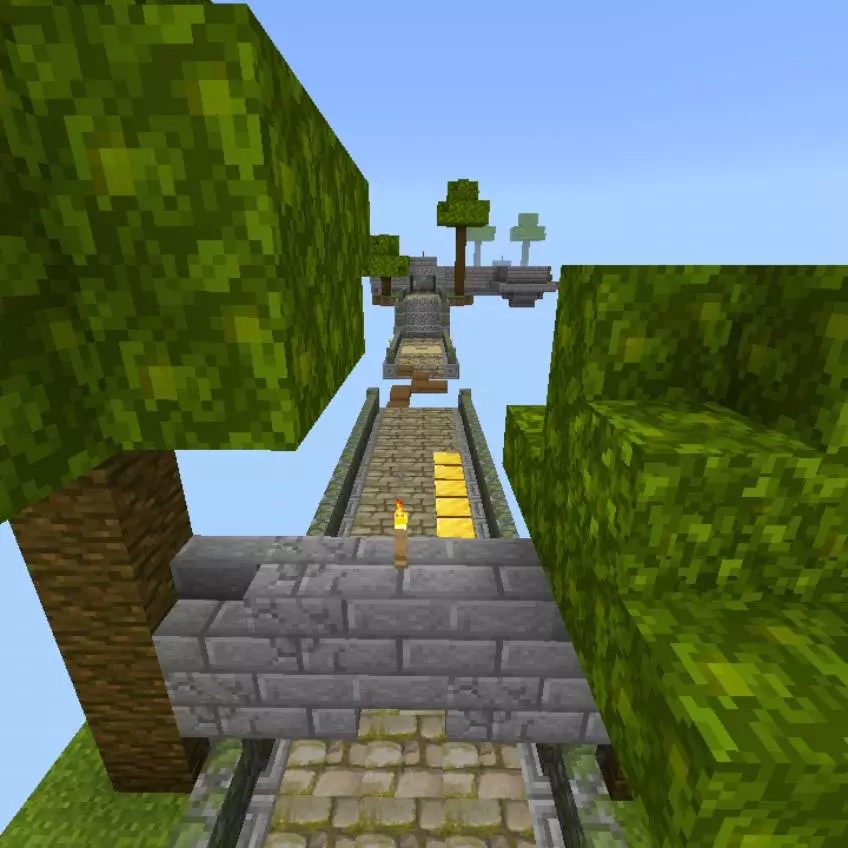 temple run minecraft edition map screenshot