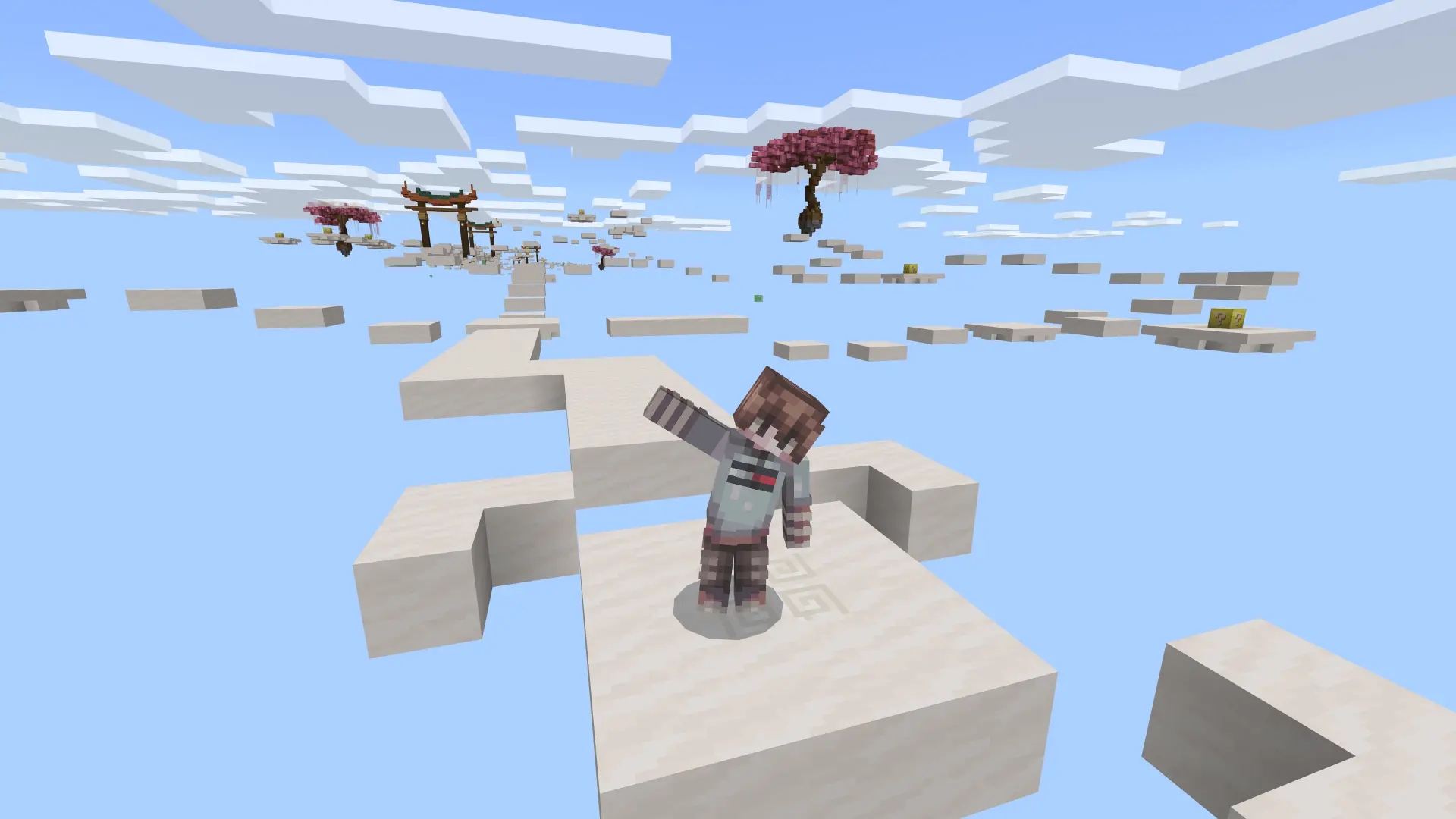 lucky blocks parkour map screenshot