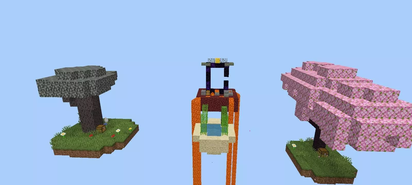skyblock survival void island challenge map screenshot