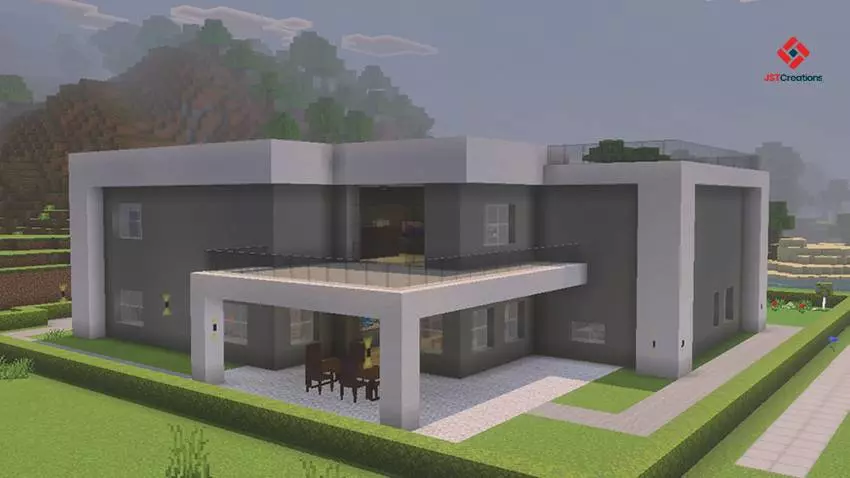 modern house 10 with furnitures map thumbnail