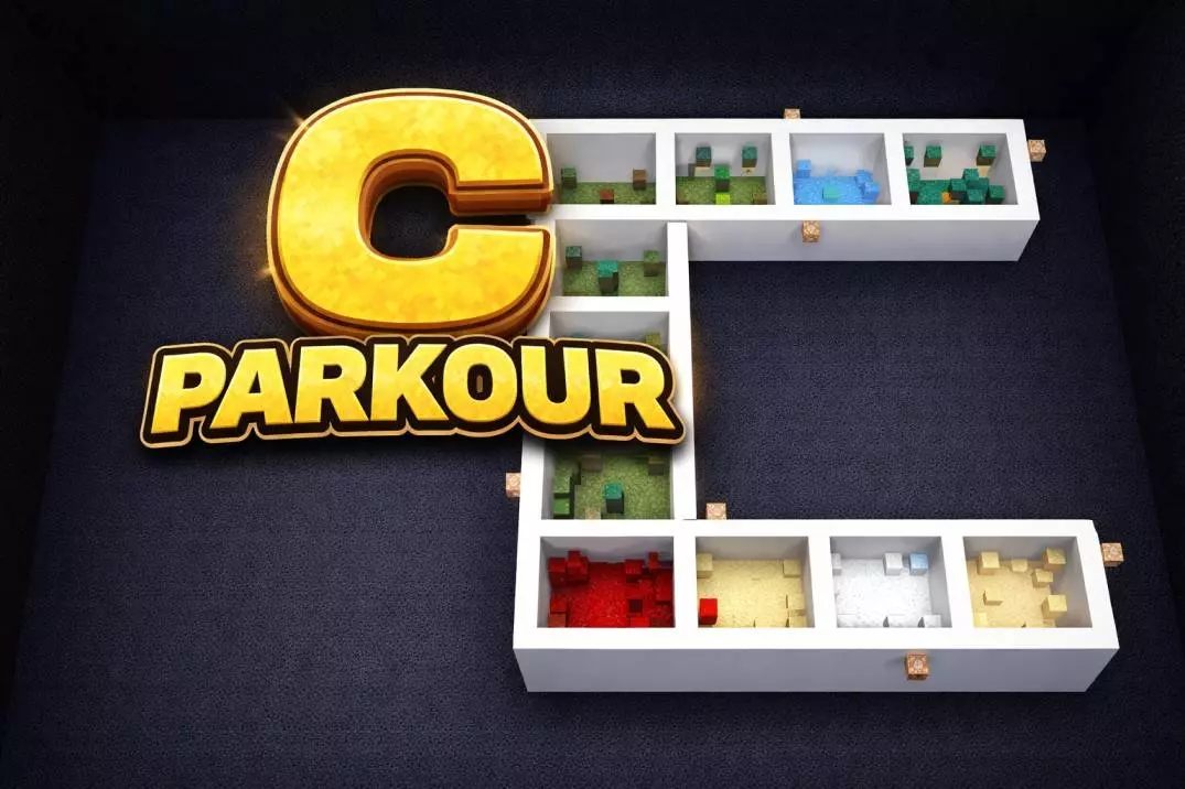 c parkour 13 biome challenge map thumbnail