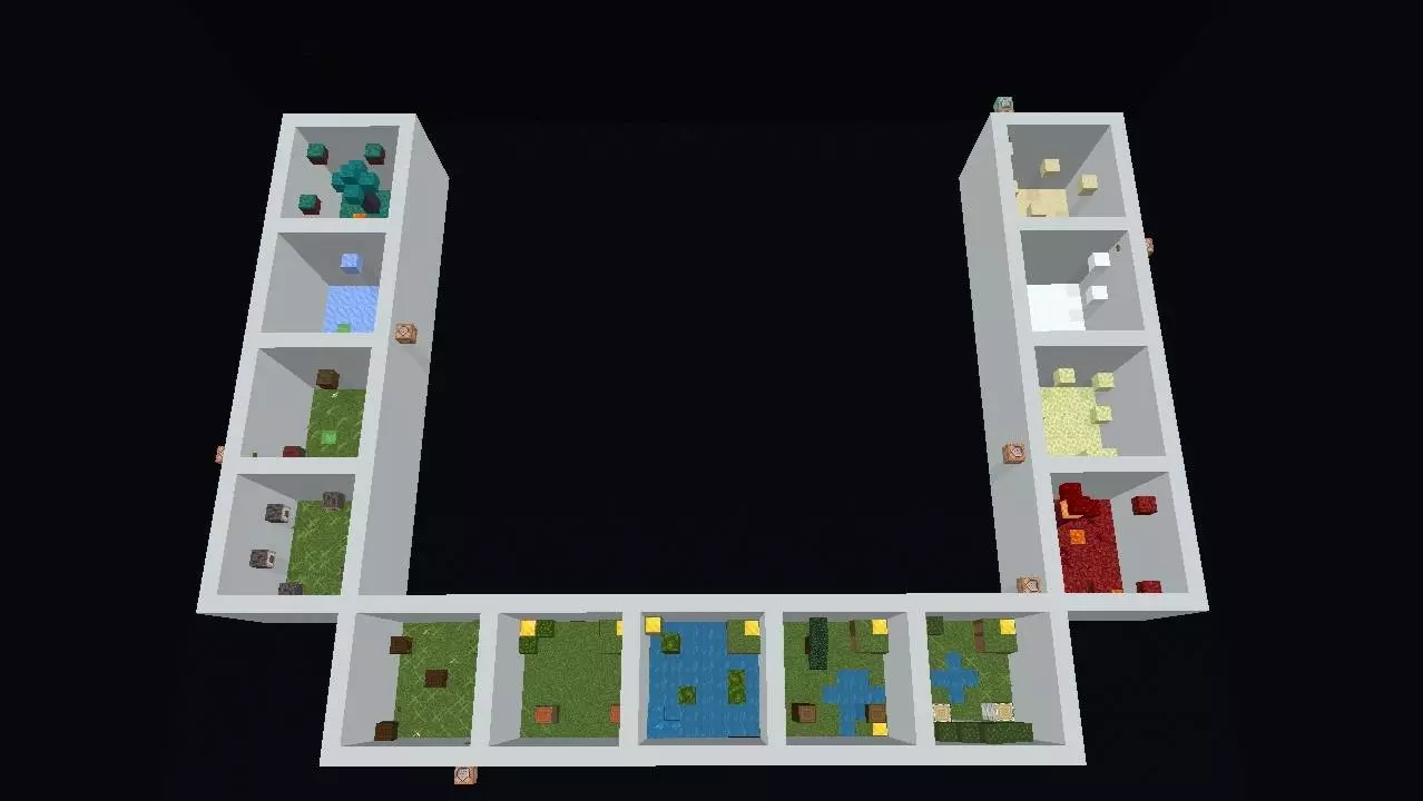 c parkour 13 biome challenge map screenshot
